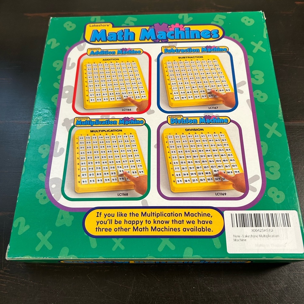 Lakeshore Math Multiplication Machine Educational Homeschool New Math Center - Picture 2 of 2